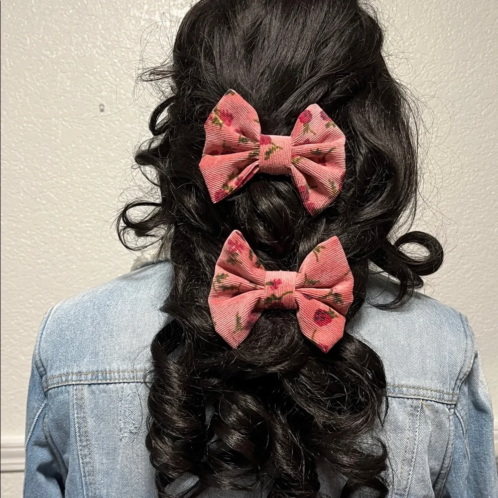 Hairbow Bundle Lot Coquette Kawaii Twee Cottagecore Preppy Academia Fabric Bow